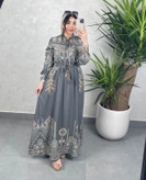 پیراهن زنانه سنتی ساحلی فلور قد ۱۴۰