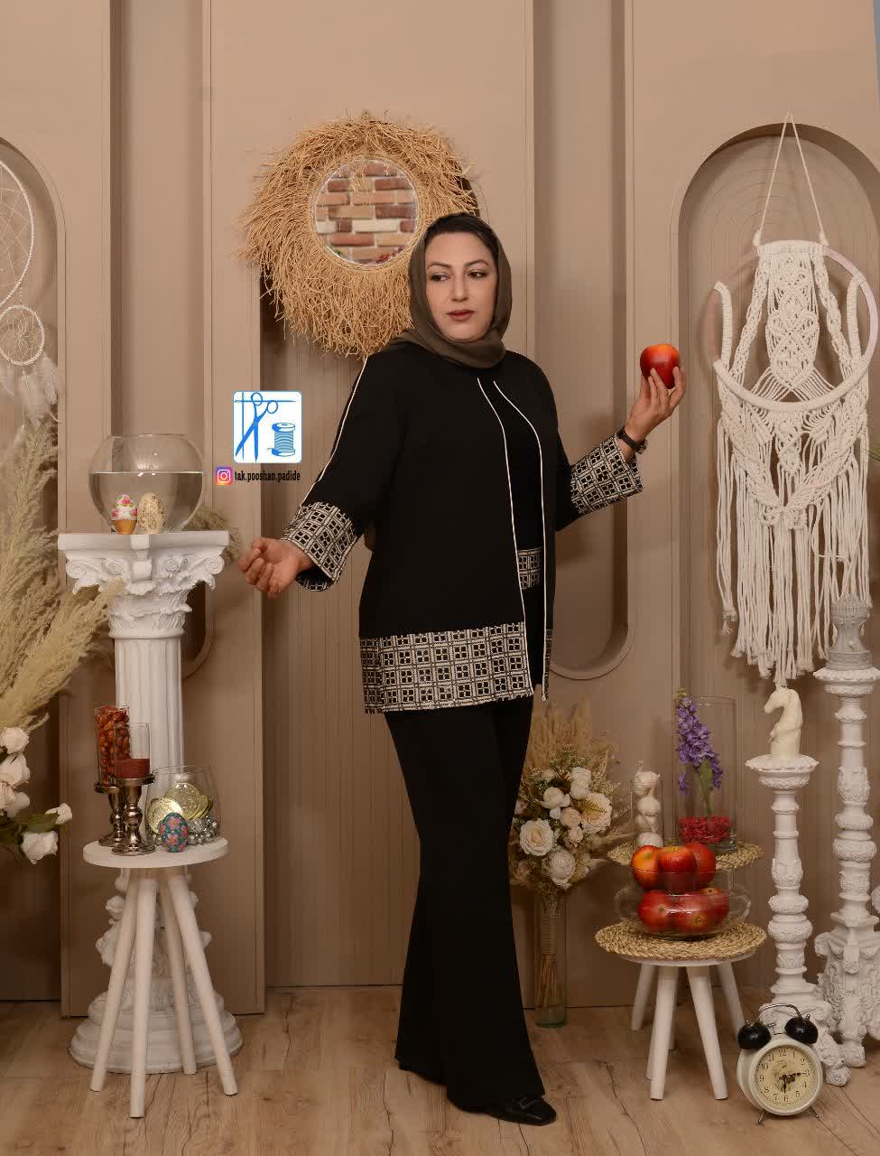 کت زنانه مازارتی خرج کار سنتی لنین سوزندوزی